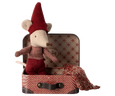 Maileg - Christmas mouse, Baby in suitcase