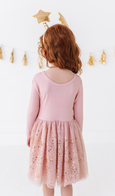 Bird & Bean® - Kids Star Dress - Girls Tulle Twinkle Holiday Dress - Stella