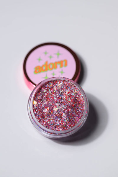 Adorn Glitter - Rainbow Hearts Biodegradable Glitter