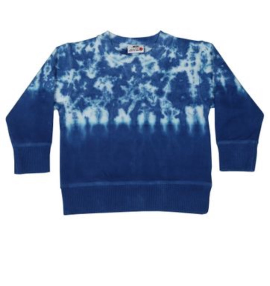 Mish Kids  - Tie Dye Sweatshirt - Cobalt