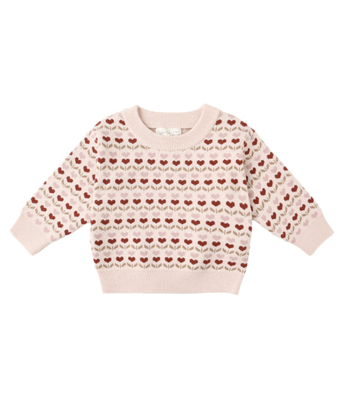 Rylee & Cru l Shiloh Sweater- Ruby Hearts