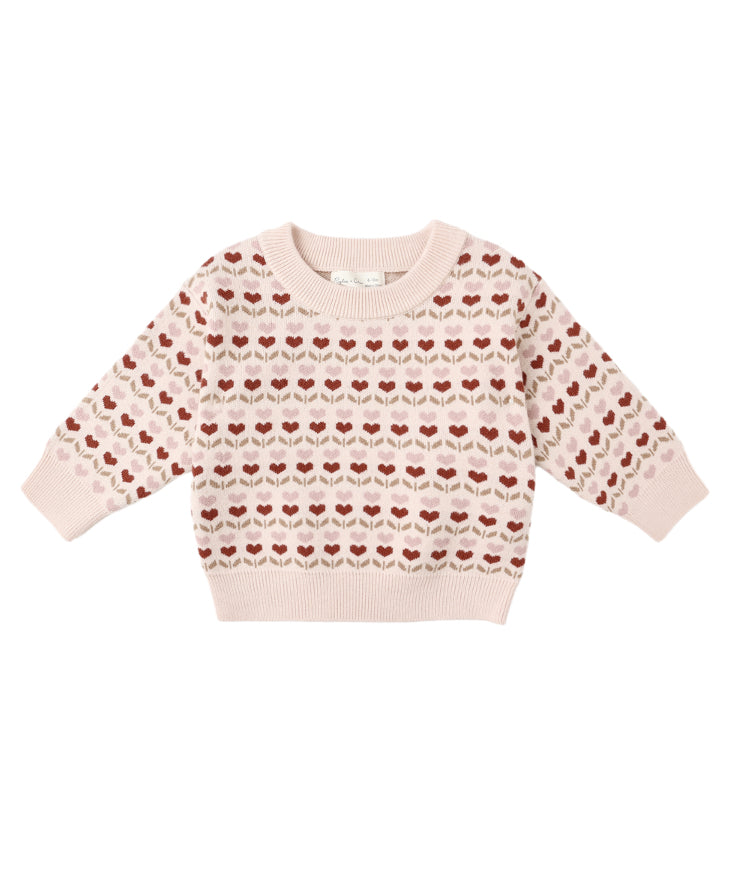 Rylee & Cru l Shiloh Sweater- Ruby Hearts