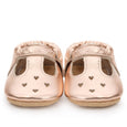 BirdRock Baby - Mary Jane Baby Leather Moccasins - Rose Gold
