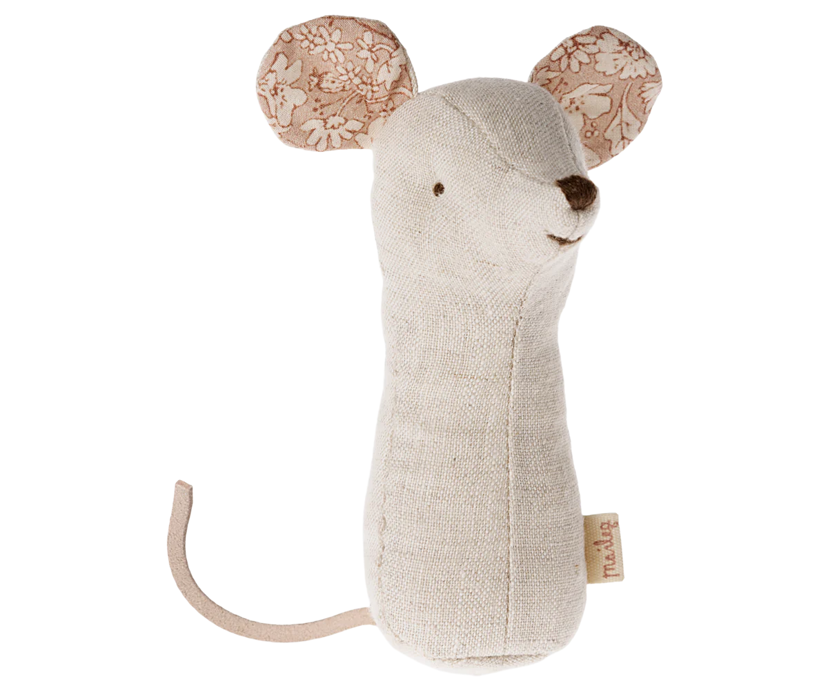 Maileg - Lullaby Friends - Mouse rattle - Nature