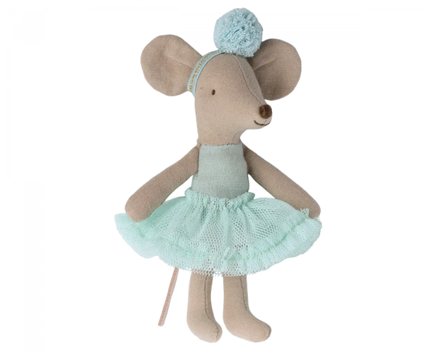 Maileg- Ballerina Mouse- Little Sister - Light mint