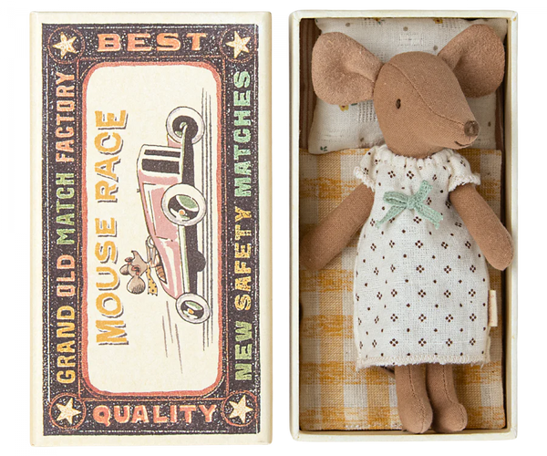 Maileg - Big sister mouse in matchbox