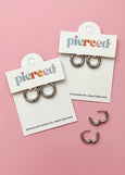Pierced Co - Silver Huggies Earrings