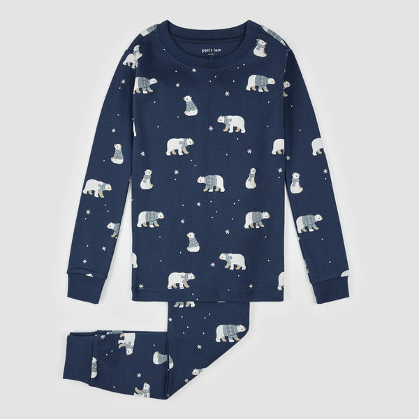 Petit Lem - Winter Polar Bears PJ Set