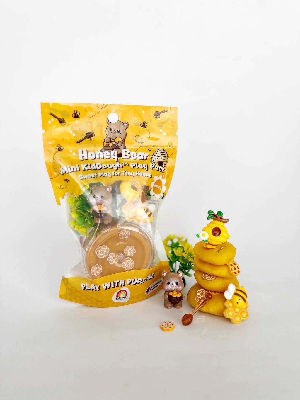 Earth Grown KidDoughs - Honey Bear Mini Play Pack