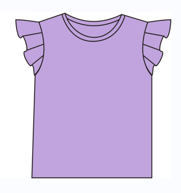 Ollie Jay - Flutter Tee in Purple