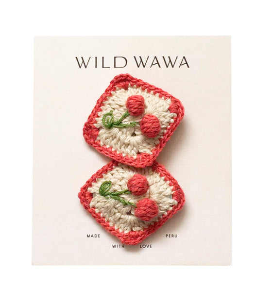 Wild Wawa - Crochet Clip - Vintage Cherry