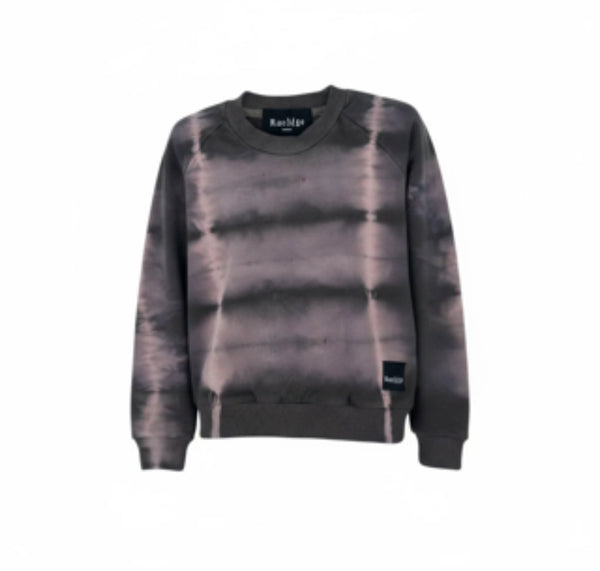 Raomio - Organic Cotton Crewneck — Limited Tie-Dye Drop purple