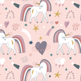 Bird & Bean® - Baby Tulle Skirted Bodysuit - Rainbow Unicorn