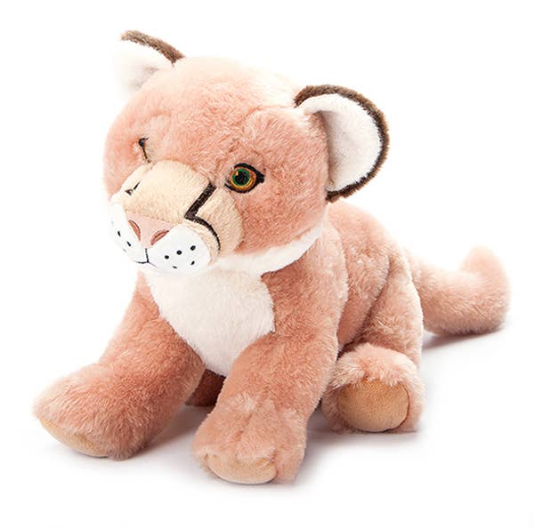 The Petting Zoo - Earth Keeperz Mountain Lion / Cougar medium 12" Recycled Plush