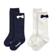 Vaenait Baby - Non-Slip Grip Knee Socks - Nana Ribbon Bow White