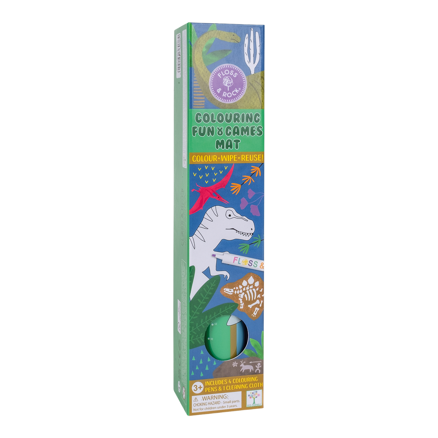 Floss and Rock - Dino Colouring Fun and Games Mat