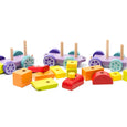 Toysmith - Cubika Wooden Rainbow Express Train