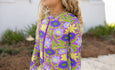 Oopsie Daisy - Mia Modern Floral Zip Rash Guard One Piece Swimsuit