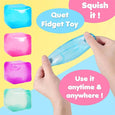 SugarSqueez Cube Squishy Fidget Sugar Stress Cube (1pc) Assorted Colors