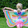 DREAMY DRESS-UPS® - Pink Rainbow Butterfly Wings + Mask