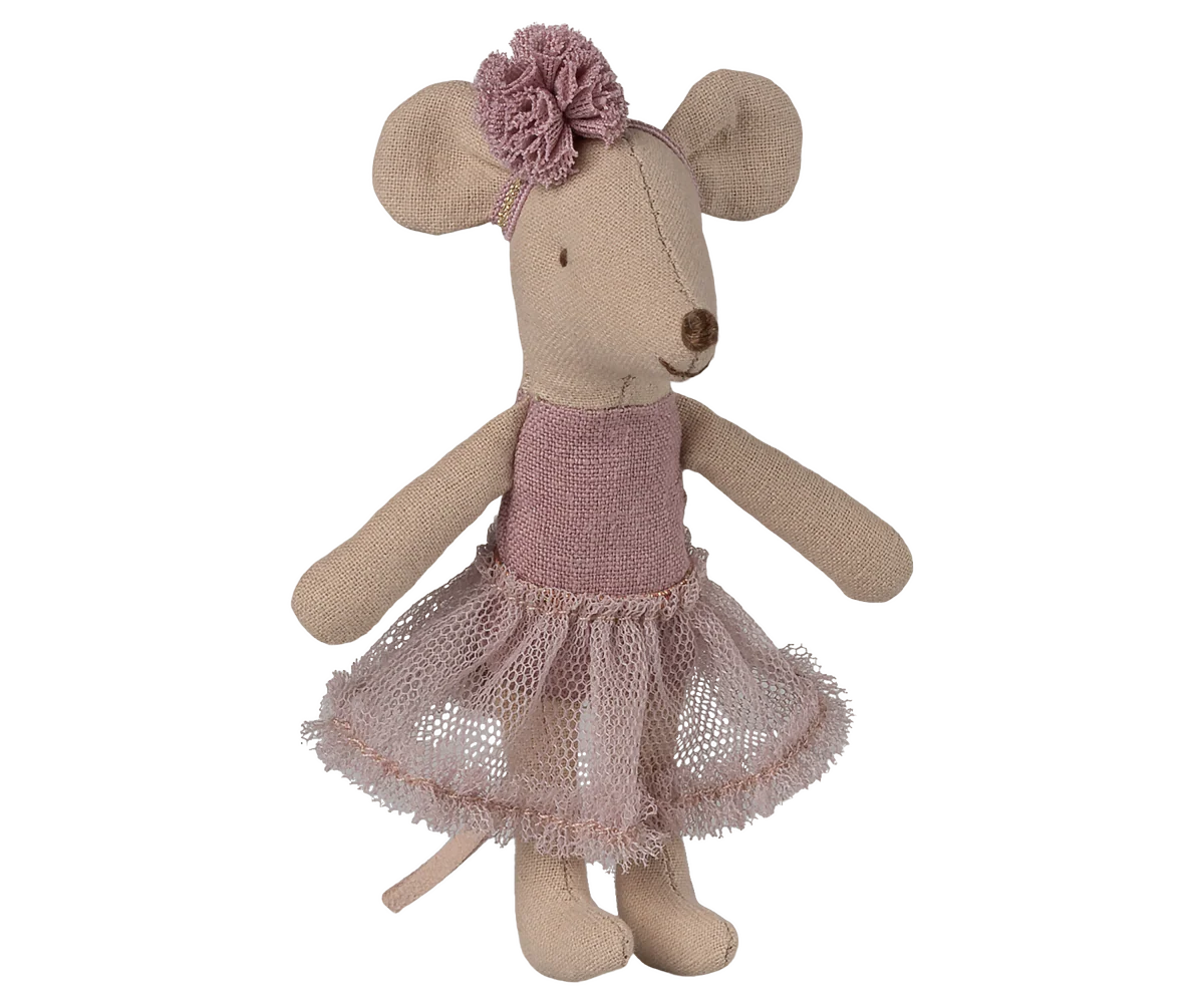 Maileg- Ballerina Mouse- Little Sister - Heather