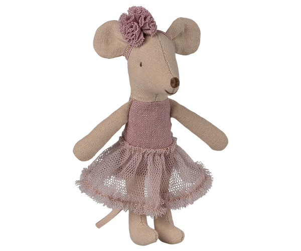 Maileg- Ballerina Mouse- Little Sister - Heather