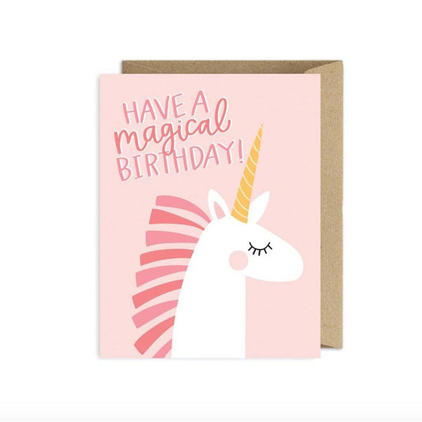 Pippi Post - Unicorn Birthday Greeting Card