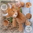 World's Softest Lushee 16 inch - Highlandee Cow - Beverly Hills Teddy Bear Company