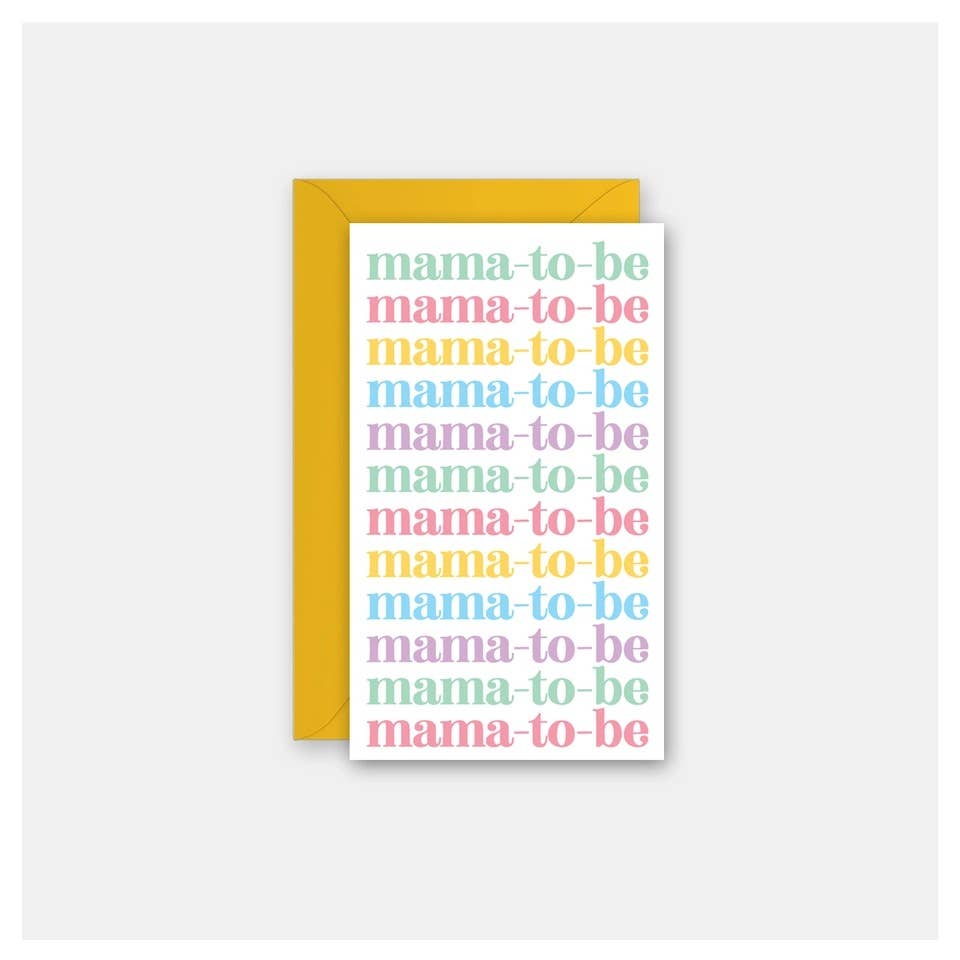 Rock Scissor Paper - Mama-to-Be - Gift Enclosure Card