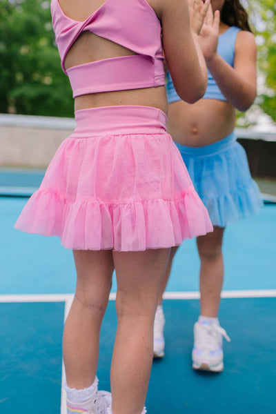 Ollie Jay - Ashlyn Athletic Skort in Carnation Pink Tulle