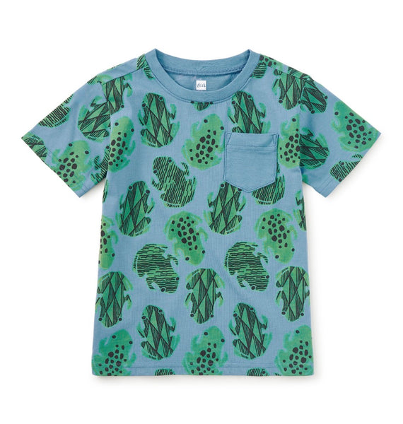 Tea Collection - Printed Pocket Tee - Hop along Frog’s