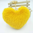 Sweet Cherry Sky - Furry Heart Plush Keychain