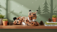 The Petting Zoo - Recycled Earth Keeperz Bobcat Small 10"