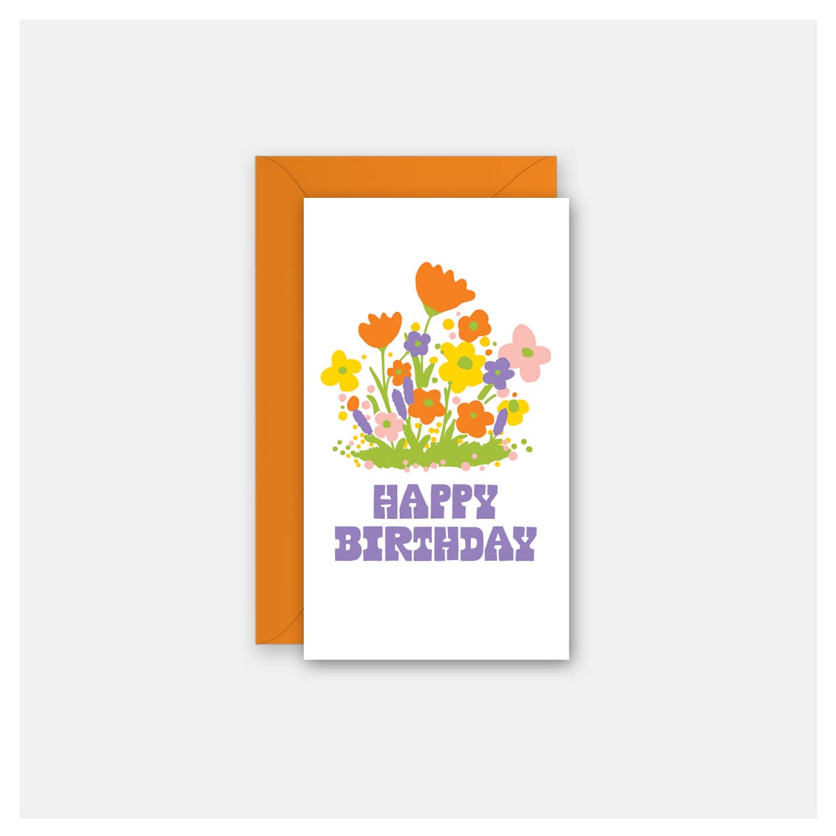 Rock Scissor Paper - Wildflowers Birthday - Gift Enclosure Card