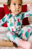 Ollie Jay - Zippy Bamboo Baby PJ in Trim The Tree