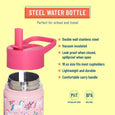 Wildkin - Magical Unicorns 18 oz Steel Water Bottle