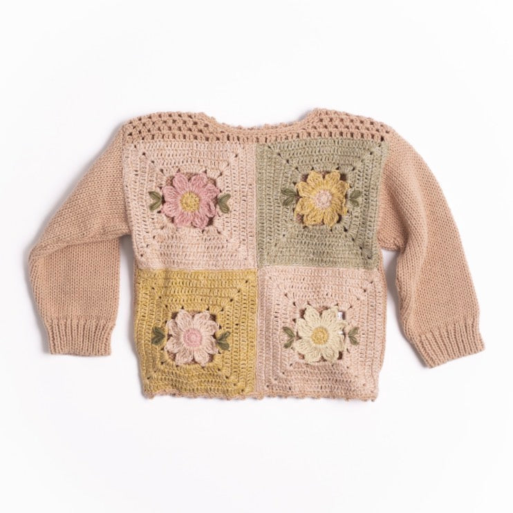 Wild Wawa - Patchwork  Sweater in Meadow Bloom
