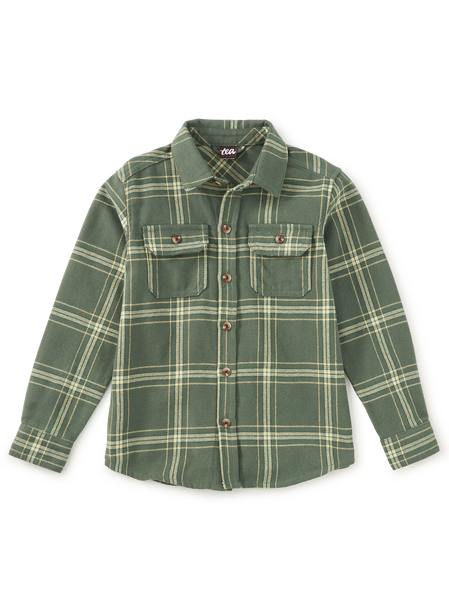 Tea Collection - Flannel Button Up Shirt
