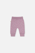 Deux Par Deux | Organic Cotton Pants - Purple Floral Print