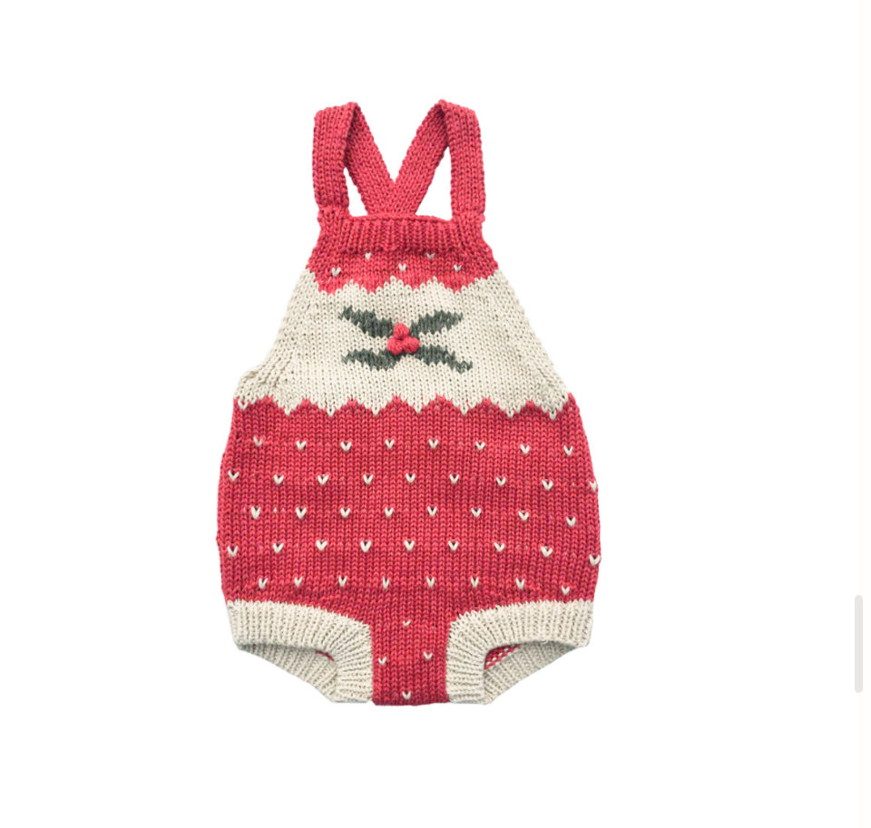 Wild Wawa - Intarsia Romper in Pink