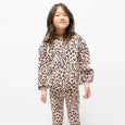 Miles the Label - Spots and Stripes Print on Tan Fleece Sweatshirt