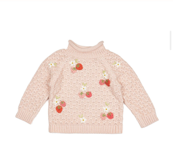 Wild Wawa - Strawberry Fields Sweater