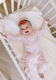 Ollie Jay - Zippy Bamboo Baby PJ in Ditsy Bunny