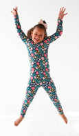 Bird & Bean® - Bamboo Navy Floral - Maren pajamas