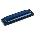 Toysmith - Neato! 4" Metal Harmonica, 10 Holes, Hinged Box, Asst Colors