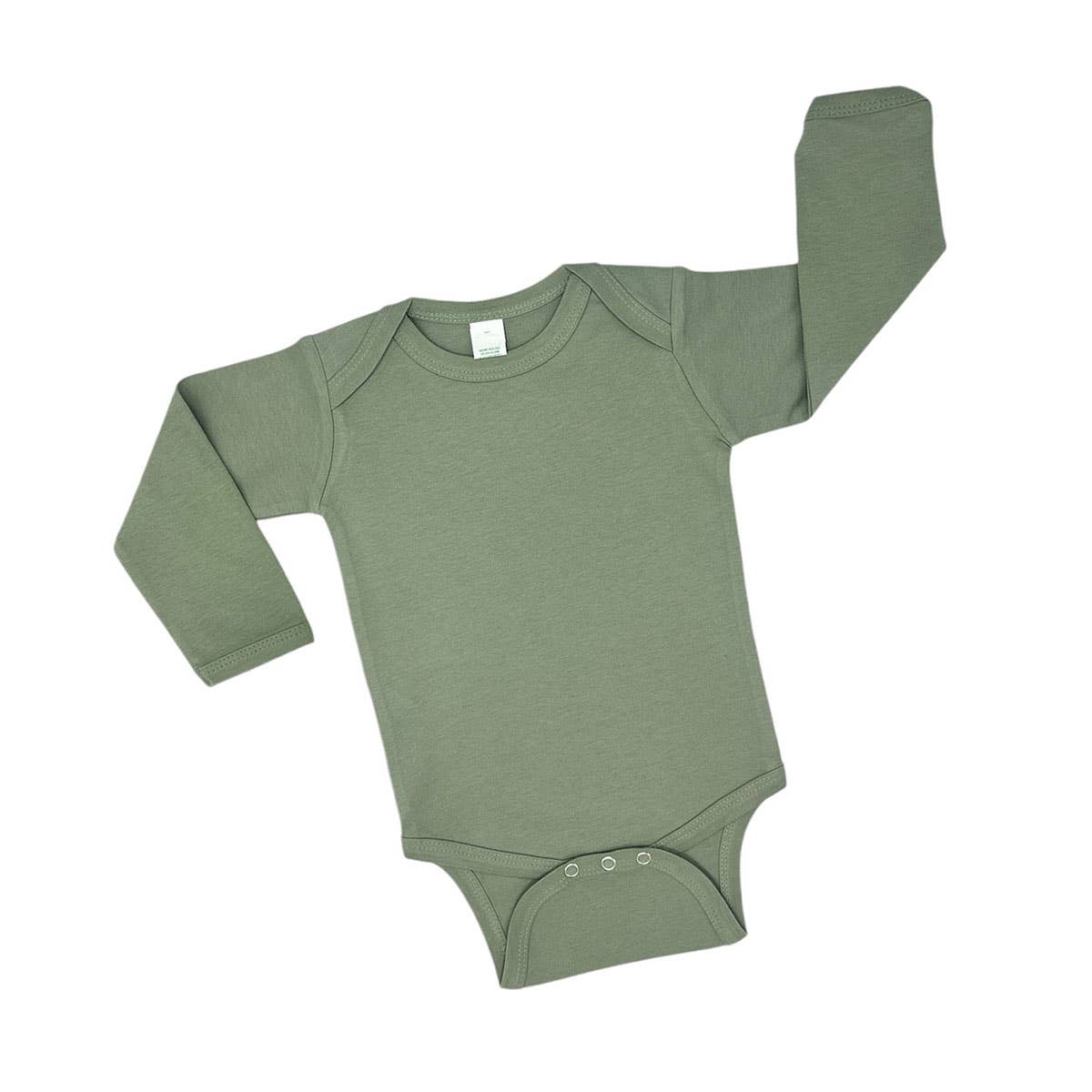 MONAG - Organic Long Sleeve Baby Bodysuit, Sustainable Baby Onesie