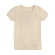 Mightly - Organic Cotton Kids Rib Knit Short Sleeve Tee
