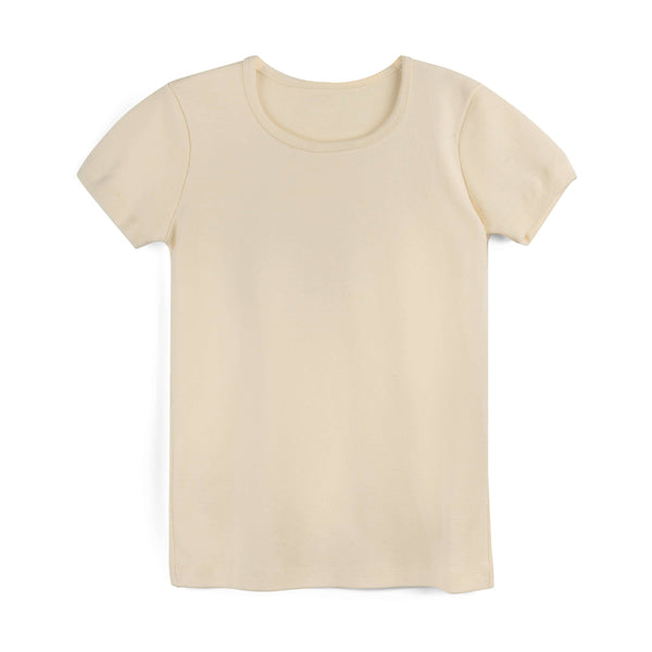 Mightly - Organic Cotton Kids Rib Knit Short Sleeve Tee