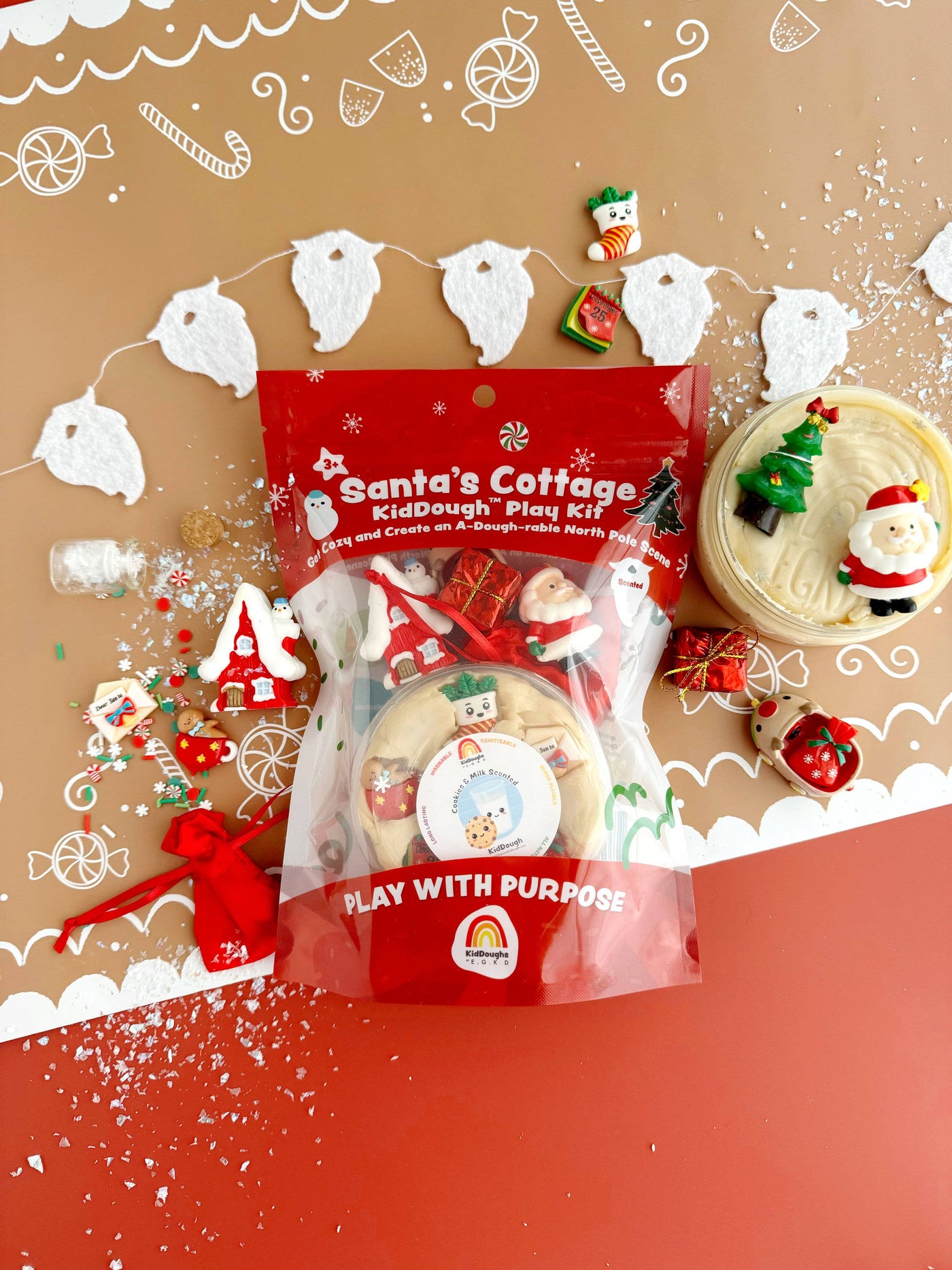 Earth Grown KidDoughs - Santa's Cottage KidDough Play Kit