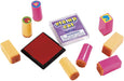 Toysmith - Mini Stamp Sets with Case, 8 stamps, Art Kit, Ink, Decorate